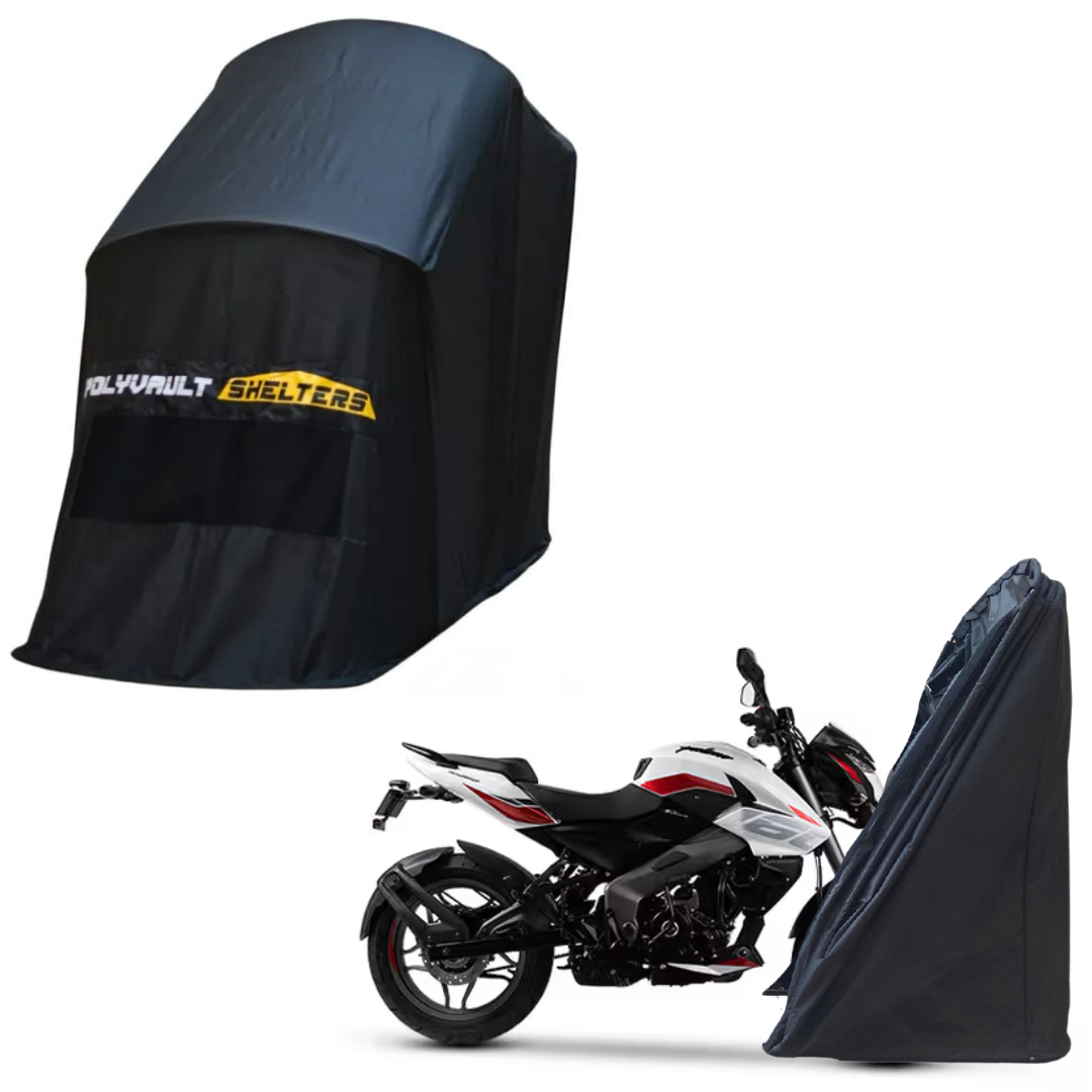 Polyvault Mini - Bike Shelter for Bajaj Pulsar 125 / 150 / 160 NS / 180 / 220 F / NS 200 / AS 200 / RS 200 / N 250 / F250 .