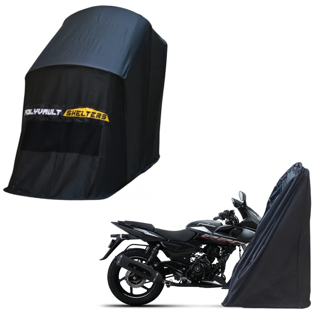 Polyvault Mini - Bike Shelter for Bajaj Pulsar 125 / 150 / 160 NS / 180 / 220 F / NS 200 / AS 200 / RS 200 / N 250 / F250 .