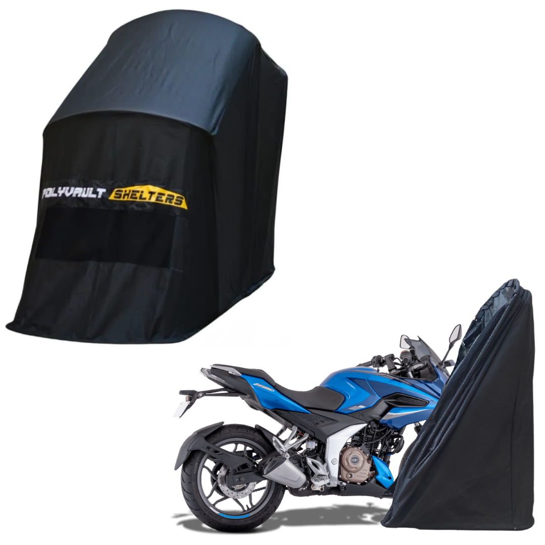 Polyvault Mini - Bike Shelter for Bajaj Pulsar 125 / 150 / 160 NS / 180 / 220 F / NS 200 / AS 200 / RS 200 / N 250 / F250 .