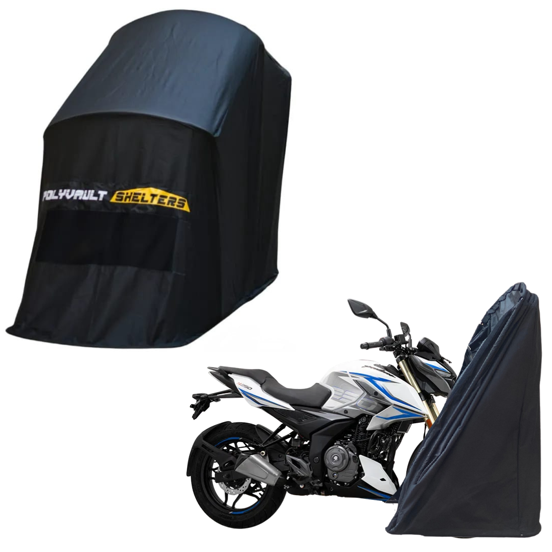 Polyvault Mini - Bike Shelter for Bajaj Pulsar 125 / 150 / 160 NS / 180 / 220 F / NS 200 / AS 200 / RS 200 / N 250 / F250 .