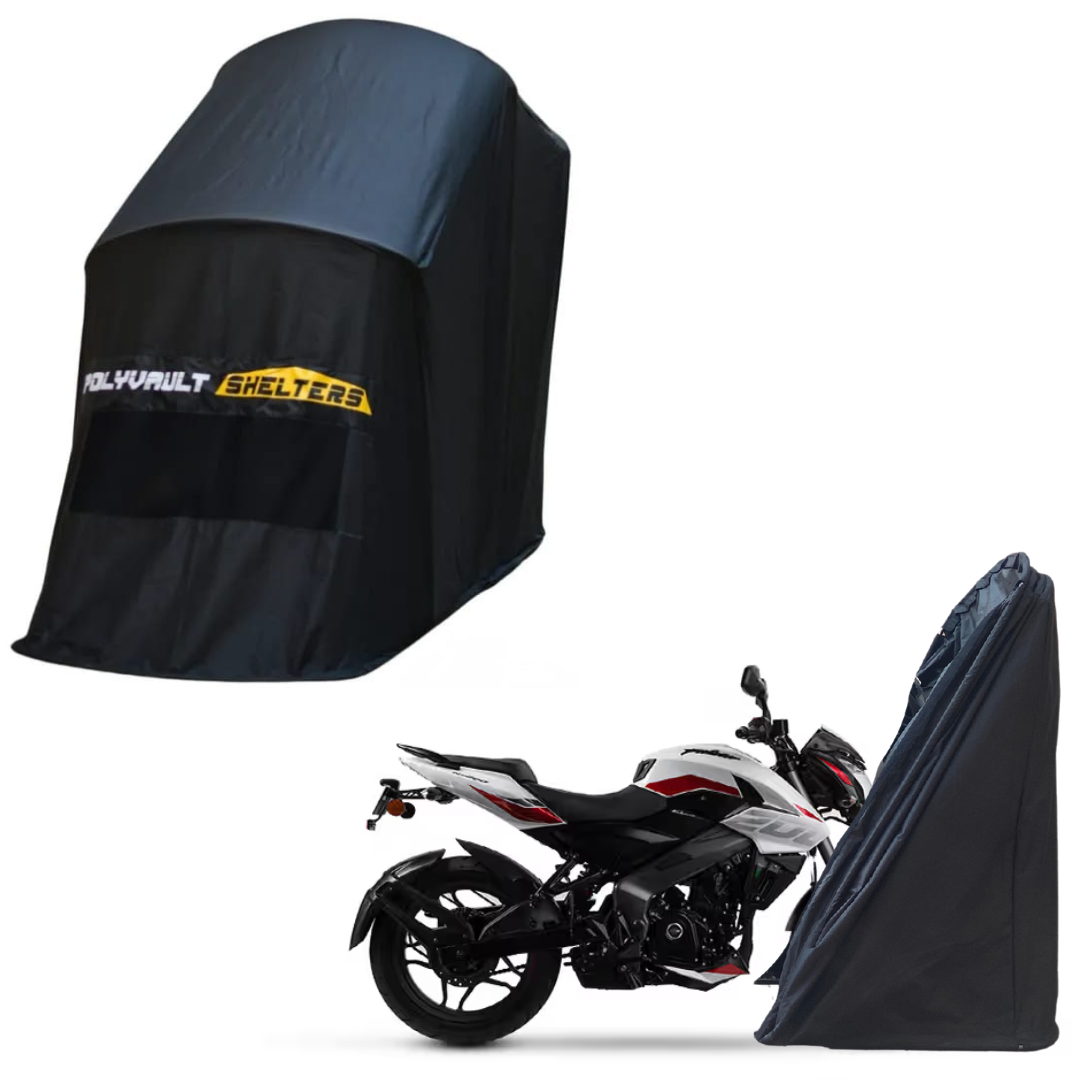Polyvault Mini - Bike Shelter for Bajaj Pulsar 125 / 150 / 160 NS / 180 / 220 F / NS 200 / AS 200 / RS 200 / N 250 / F250 .