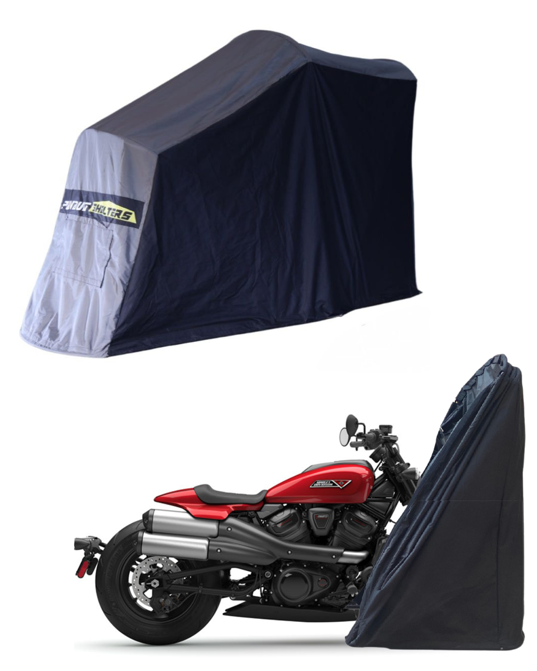 Polyvault Mini Pro - Bike Shelter For Harley Davidson 883 / Forty Eight / Sportster / Roadster / Superlow