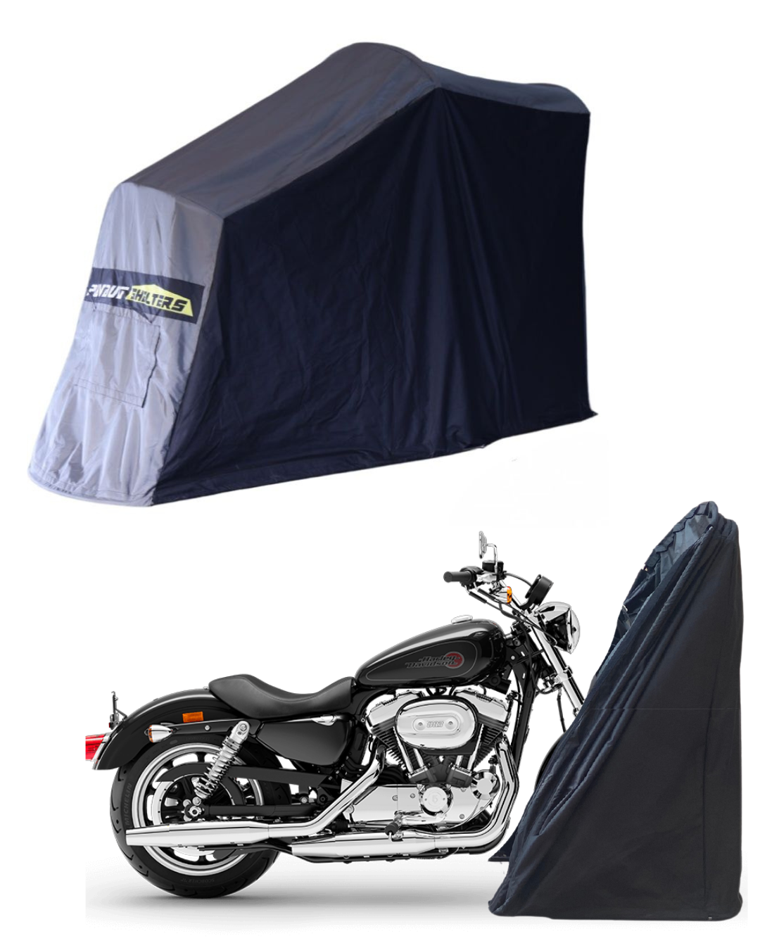 Polyvault Mini Pro - Bike Shelter For Harley Davidson 883 / Forty Eight / Sportster / Roadster / Superlow