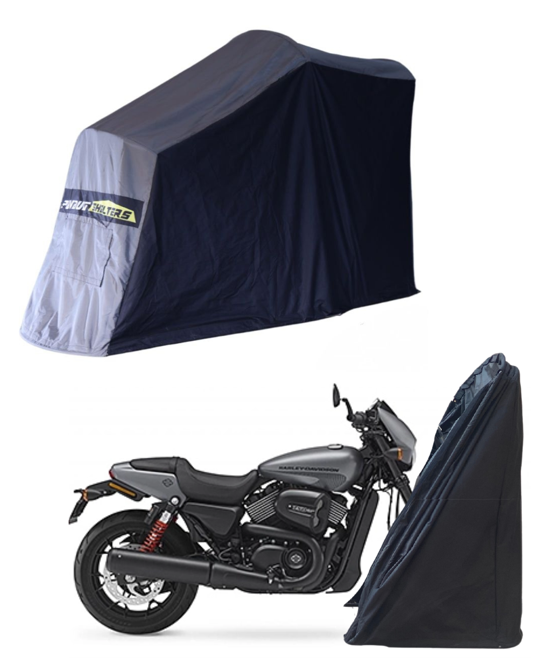 Polyvault Mini Pro - BIke Shelter for Harley Davidson Street 750 / Street Rod 750