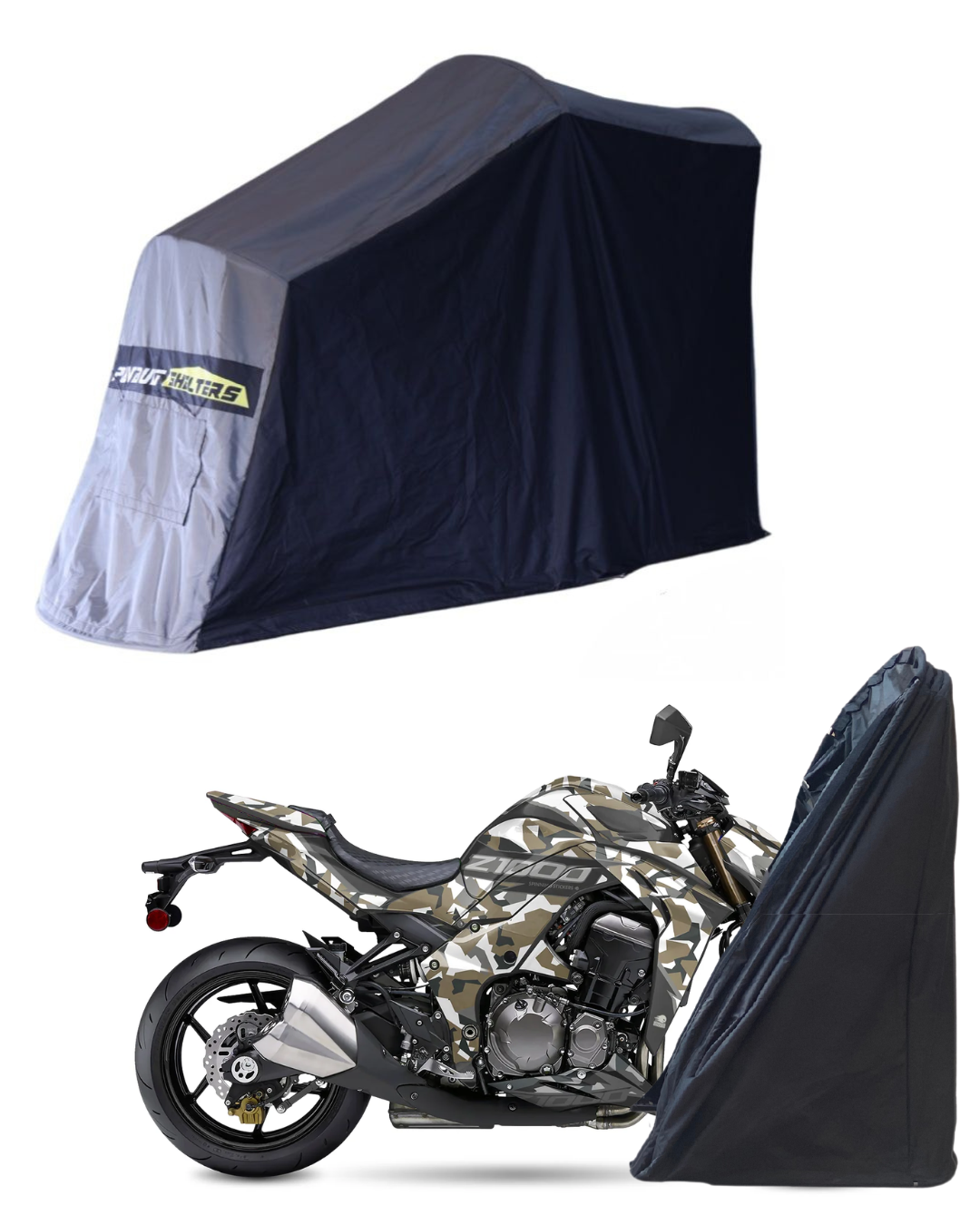 Polyvault Mini Pro - Bike Shelter for Kawasaki Z800 / Z900 / Z1000 / ZH2