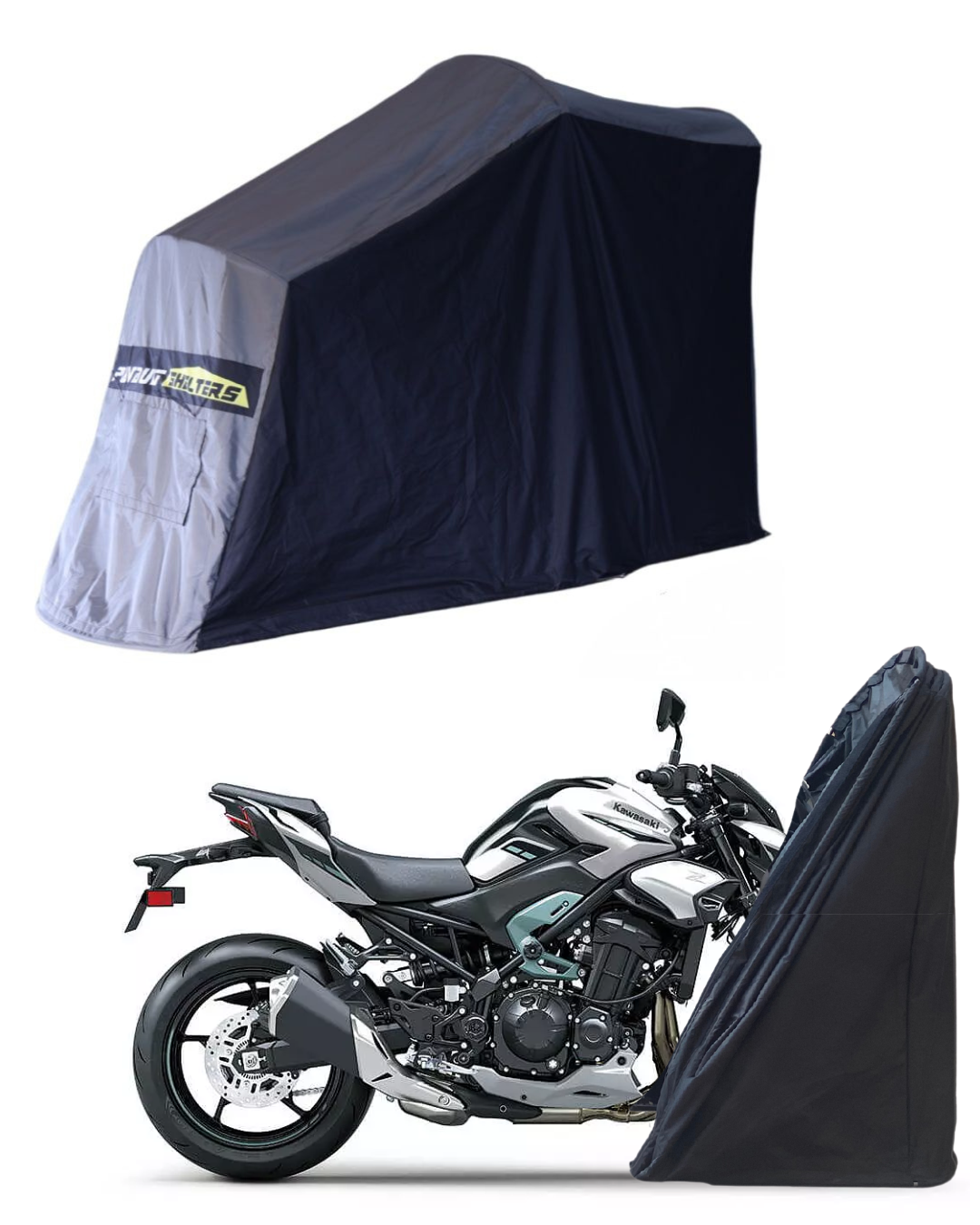 Polyvault Mini Pro - Bike Shelter for Kawasaki Z800 / Z900 / Z1000 / ZH2