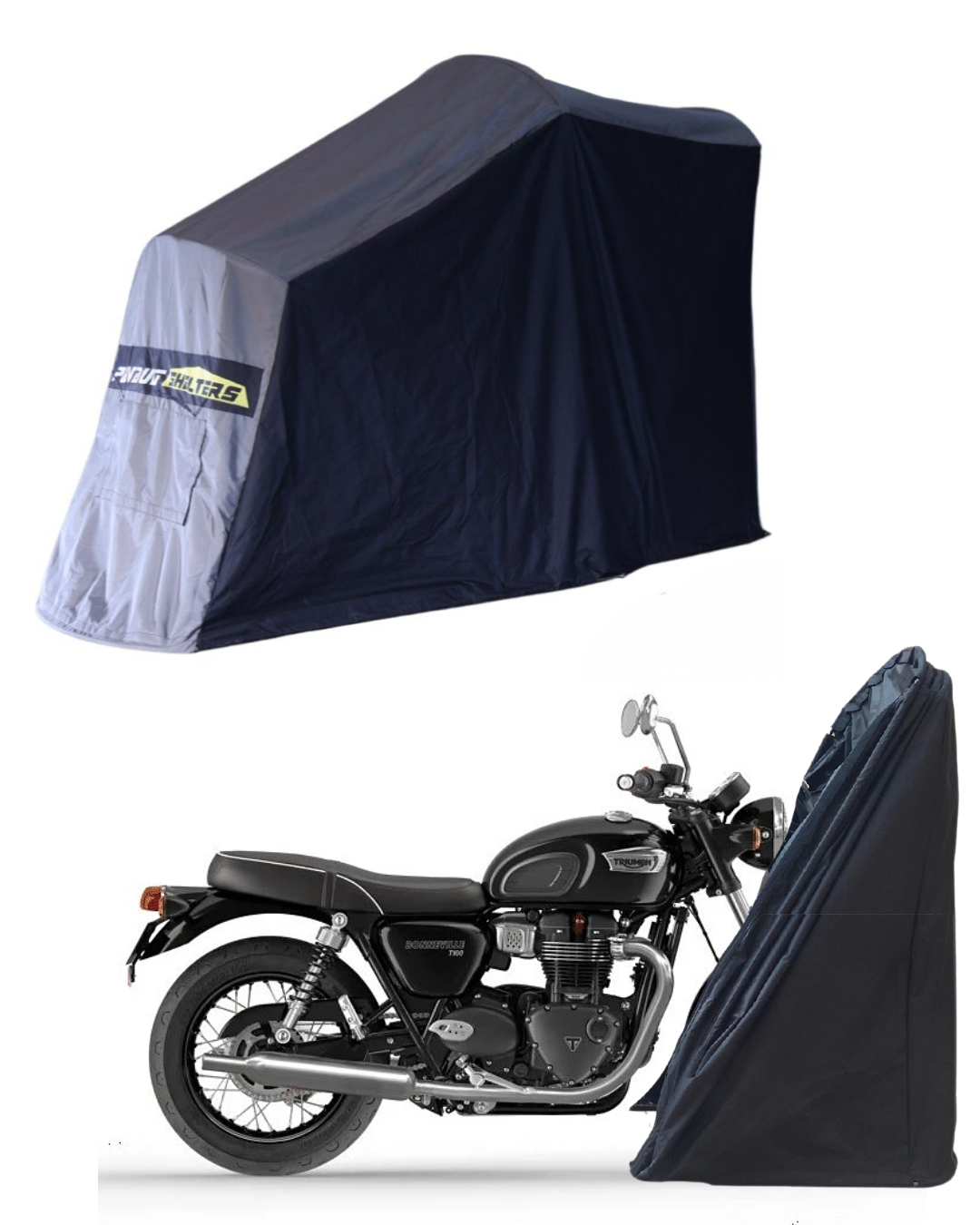 Polyvault Mini Pro - Bike Shelter For Triumph Boneville T 100 / T 120