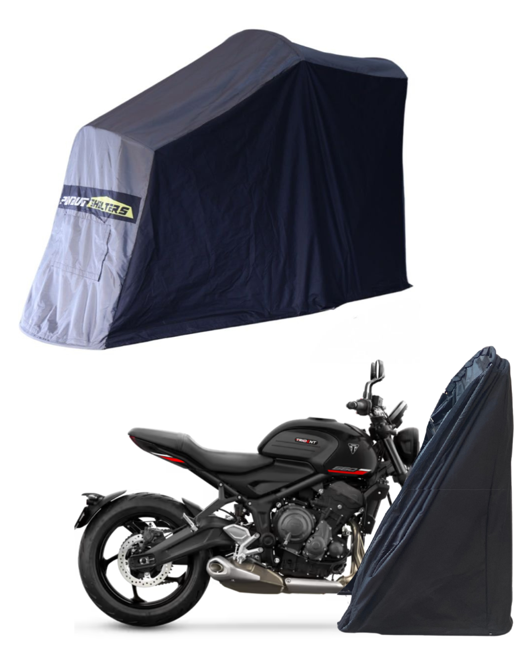 Polyvault Mini Pro - Bike Shelter For Triumph Trident 660