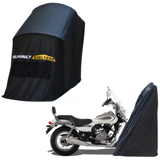 Polyvault Mini - Bike Shelter for Bajaj Avenger Street 160 / Street 220 / Cruise 220 .