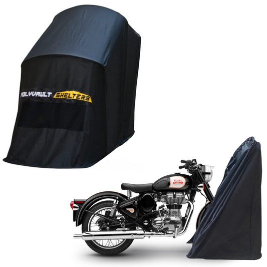 Polyvault Mini - Bike Shelter Royal Enfield For Classic 350 / 500
