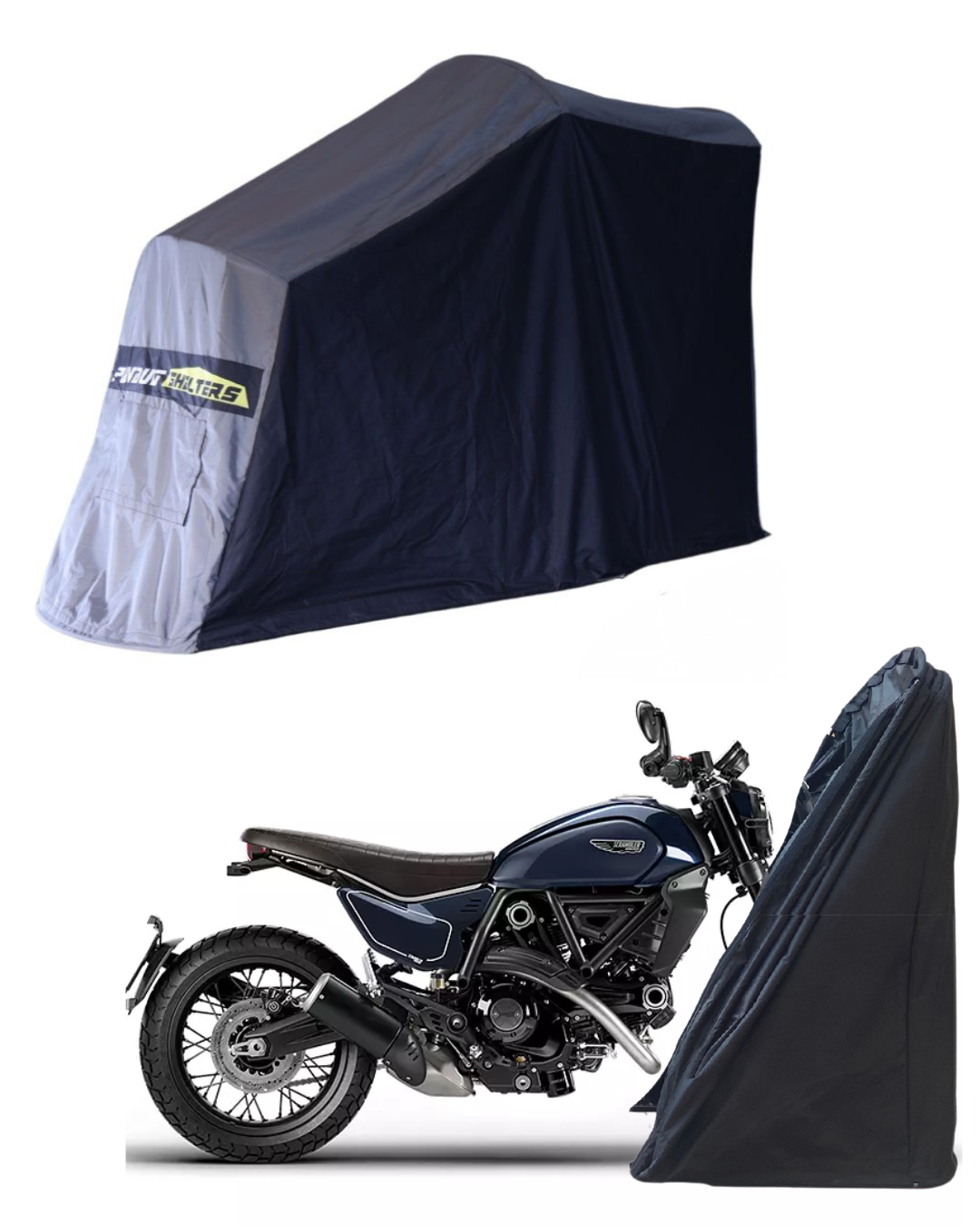 Polyvault Mini Pro - Bike Shelter For Ducati Scrambler