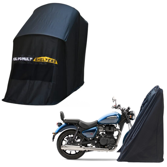 Polyvault Mini - Bike Shelter for Royal Enfield Meteor 350