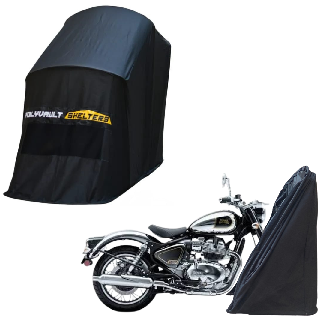 Polyvault Mini - Bike Shelter Royal Enfield For Classic 650