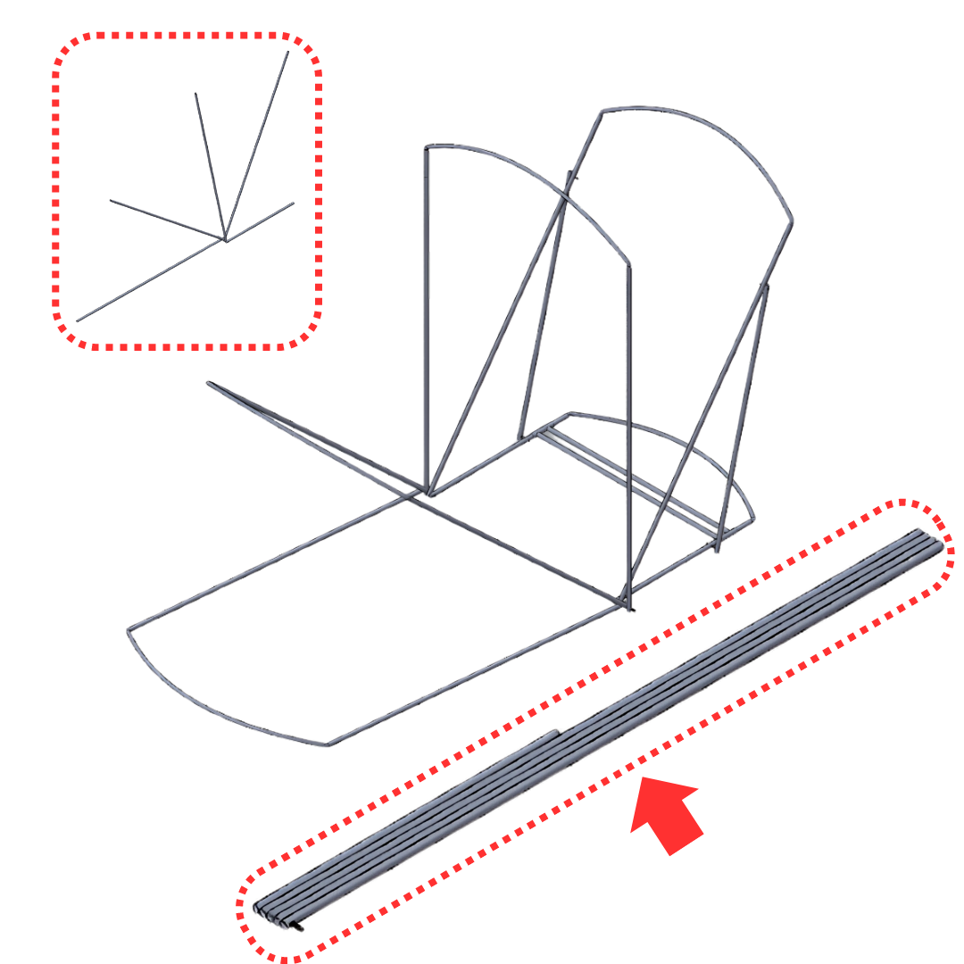 Spare: Polyvault MINI side frame