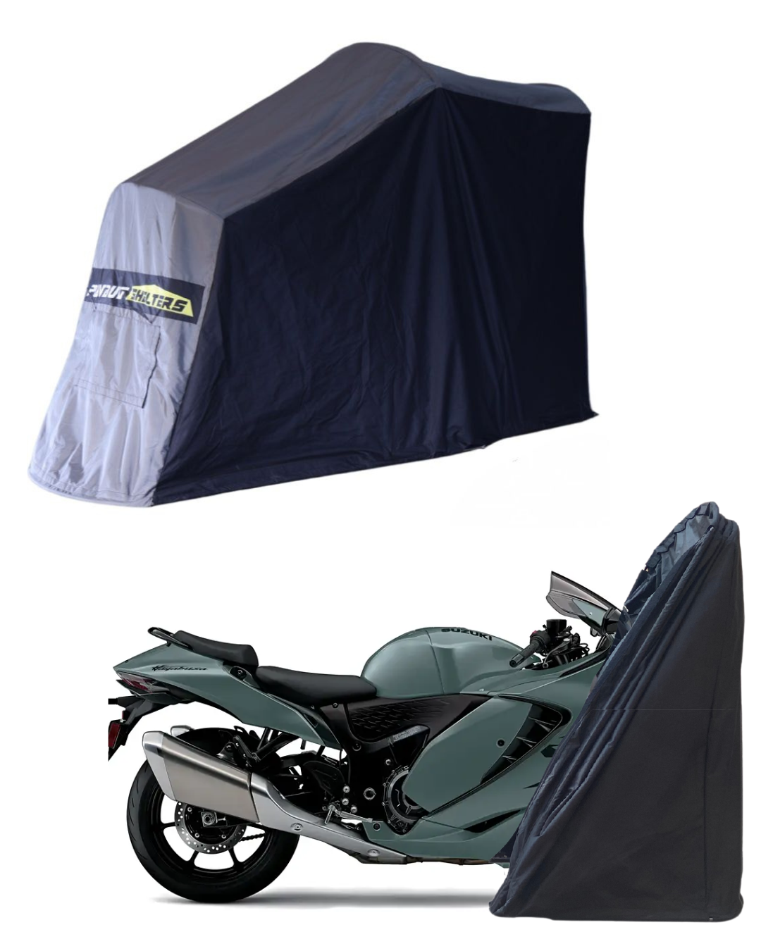 Polyvault Mini Pro - Bike Shelter For Suzuki Hayabusa