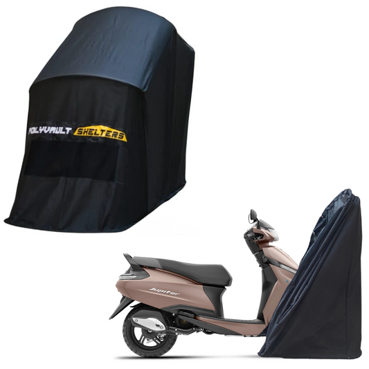 Polyvault Mini - Bike Shelter for TVS Jupiter / iQube / Sport