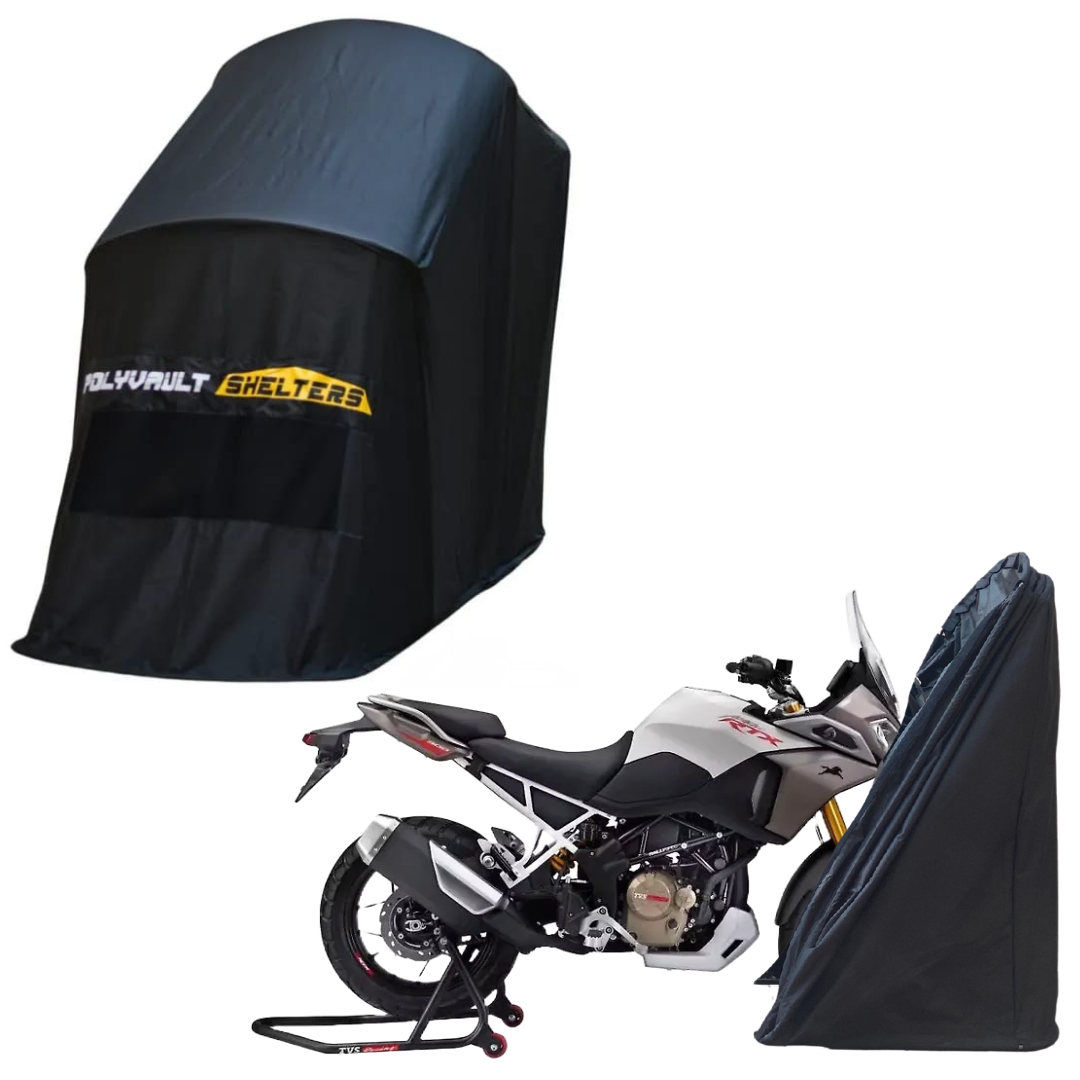 Polyvault Mini - Bike shelter for TVS RTX 300