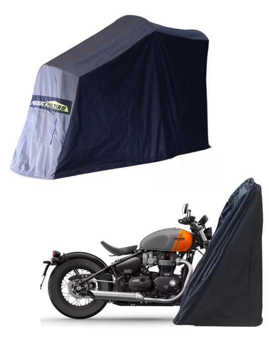 Polyvault Mini Pro - Bike shelter For Triumph Boneville Bobber