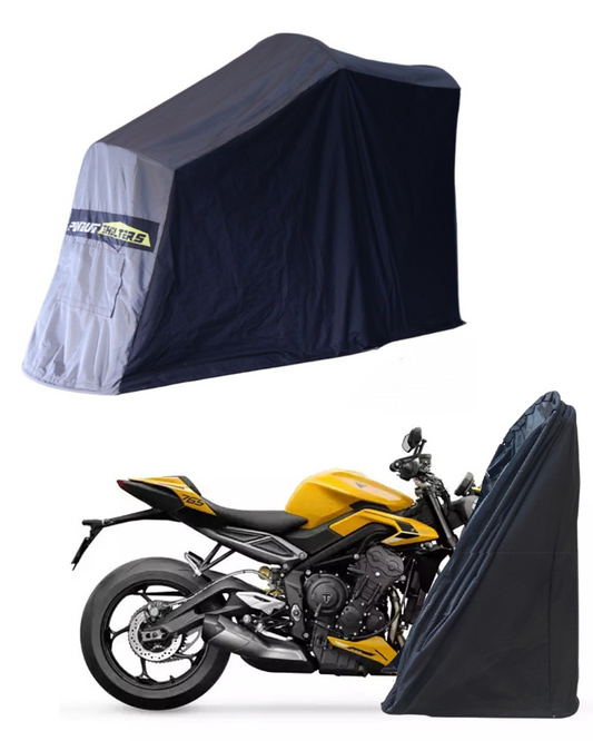 Polyvault Mini Pro - Bike shelter For Triumph Street Triple R /  Street Triple RS