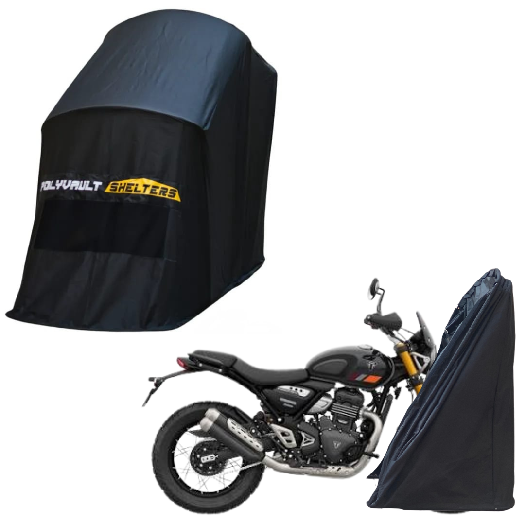 Polyvault Mini - Bike Shelter for Triumph Speed / Triumph Scrambler 400 / Scrambler 400 XC / Tracker 400