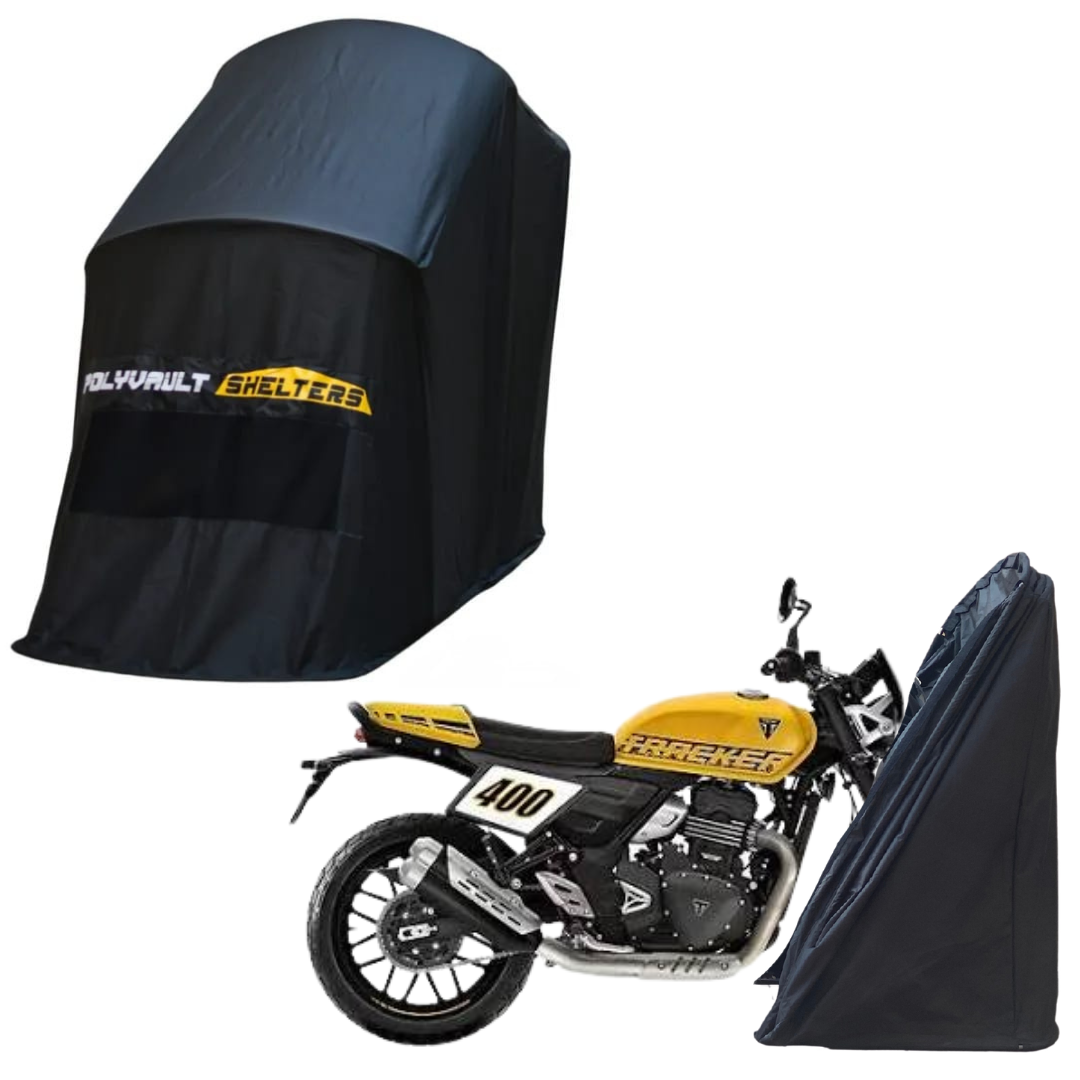 Polyvault Mini - Bike Shelter for Triumph Speed / Triumph Scrambler 400 / Scrambler 400 XC / Tracker 400
