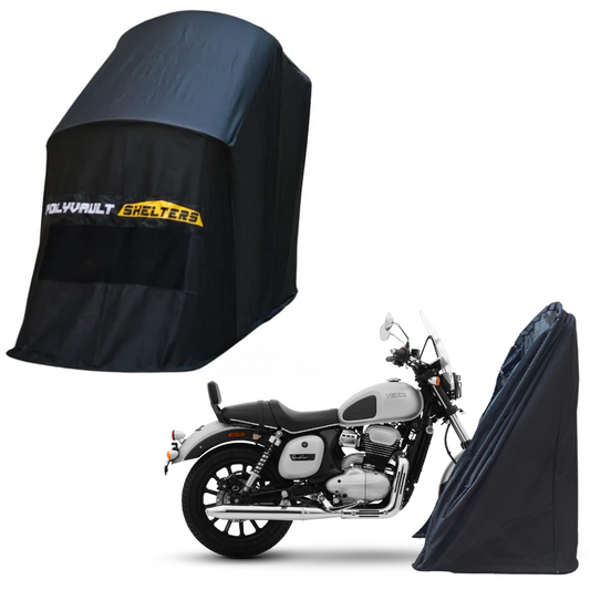 Polyvault Mini - Bike Shelter for Yezdi Roadster